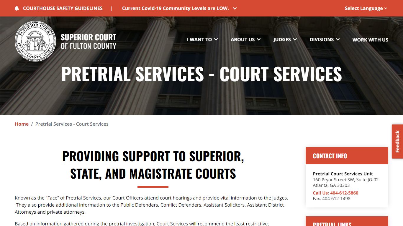 Pretrial Services - Court Services | Superior Court of Fulton County